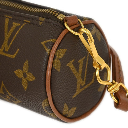 Louis Vuitton Papillon Pochette Monogram Canvas, BROWN, CANVAS, Clutche & pouche