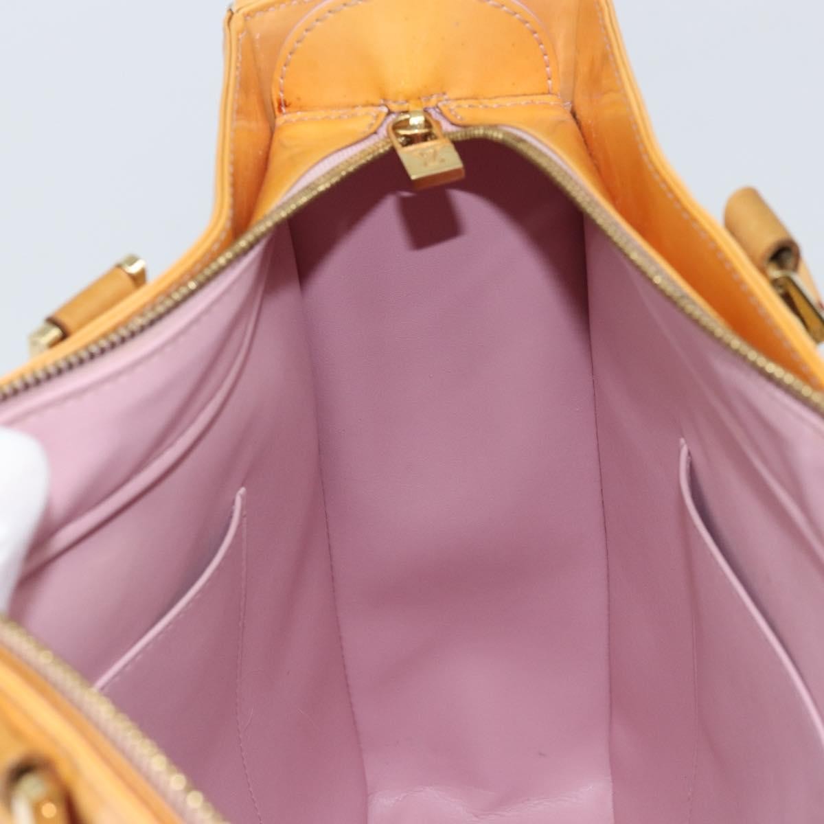 Louis Vuitton Columbus Handbag Monogram Vernis, Beige, Patent Leather, Tote Bag