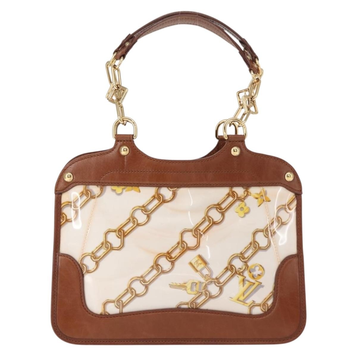 Louis Vuitton Charms Cabas PVC Over Printed Silk, BROWN, CANVAS, Handbag