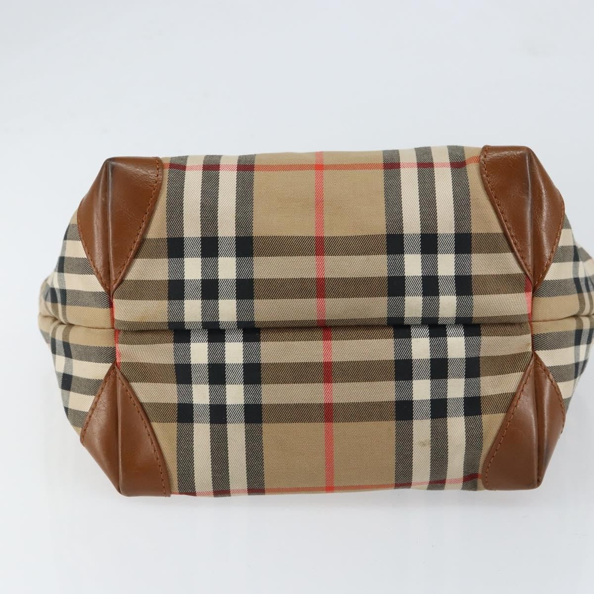 Burberry Vintage Tote Vintage Check Coated Canvas, BEIGE, CANVAS, Tote bag