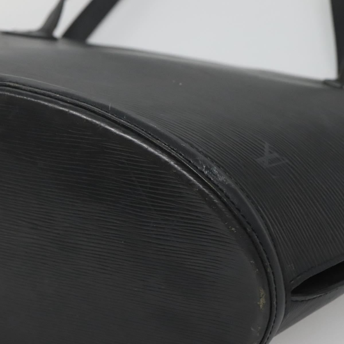 Louis Vuitton Saint Jacques Handbag Epi Leather, BLACK, LEATHER, Shoulder bag