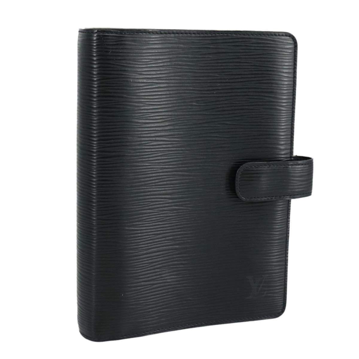 Louis Vuitton Agenda Cover Epi Leather, BLACK, LEATHER, Wallets