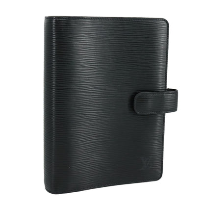 Louis Vuitton Agenda Cover Epi Leather, BLACK, LEATHER, Wallets