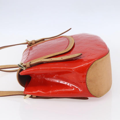 Louis Vuitton Biscayne Bay Handbag Monogram Vernis, RED, PATENT_LEATHER, Handbag