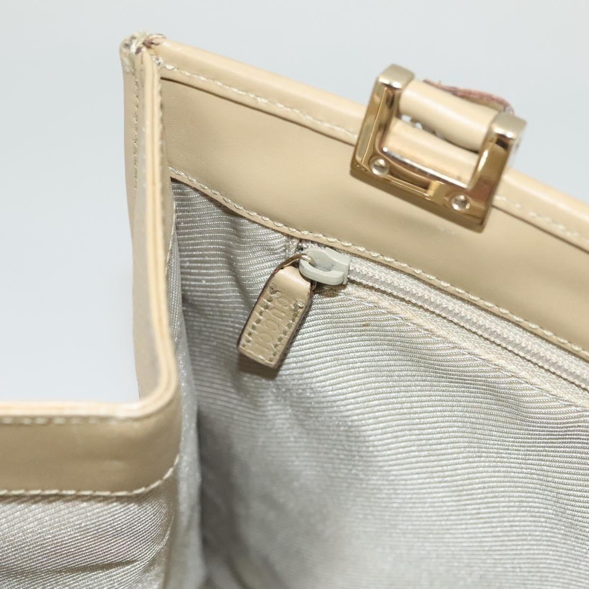 Gucci Vintage Jackie Handbag Leather, BEIGE, LEATHER, Handbag