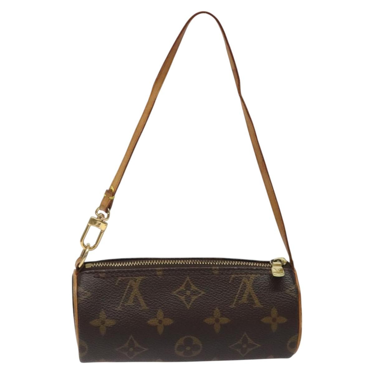 Louis Vuitton Papillon Pochette Monogram Canvas, BROWN, CANVAS, Handbag