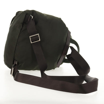 Prada Double Front Pocket Backpack Tessuto, KHAKI, NYLON, Backpack