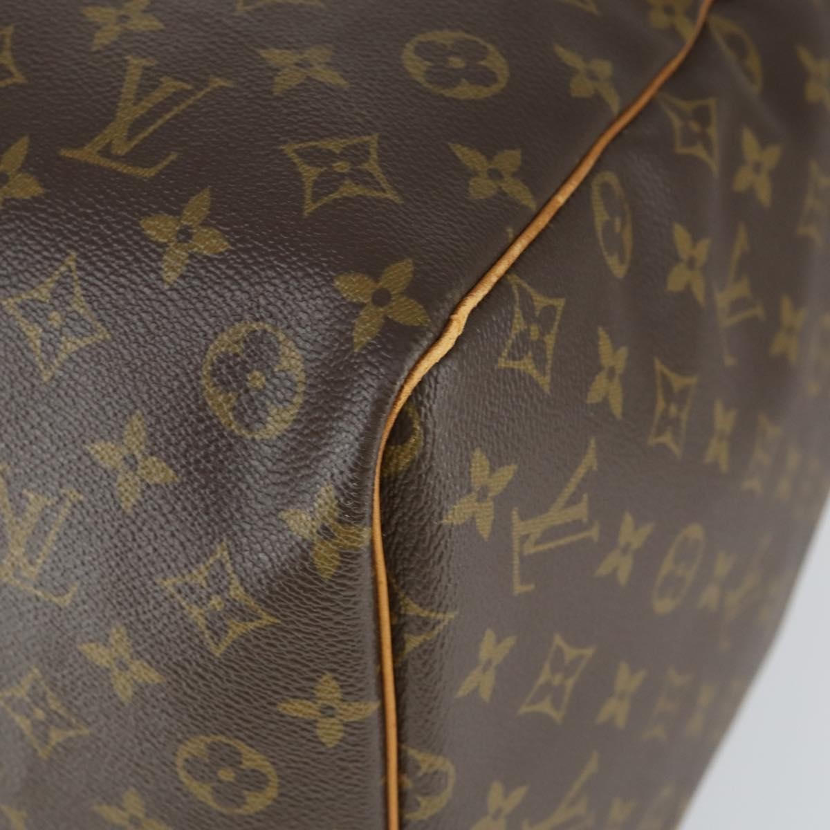 Louis Vuitton Keepall Bag Monogram Canvas, BROWN, CANVAS, Travel bag