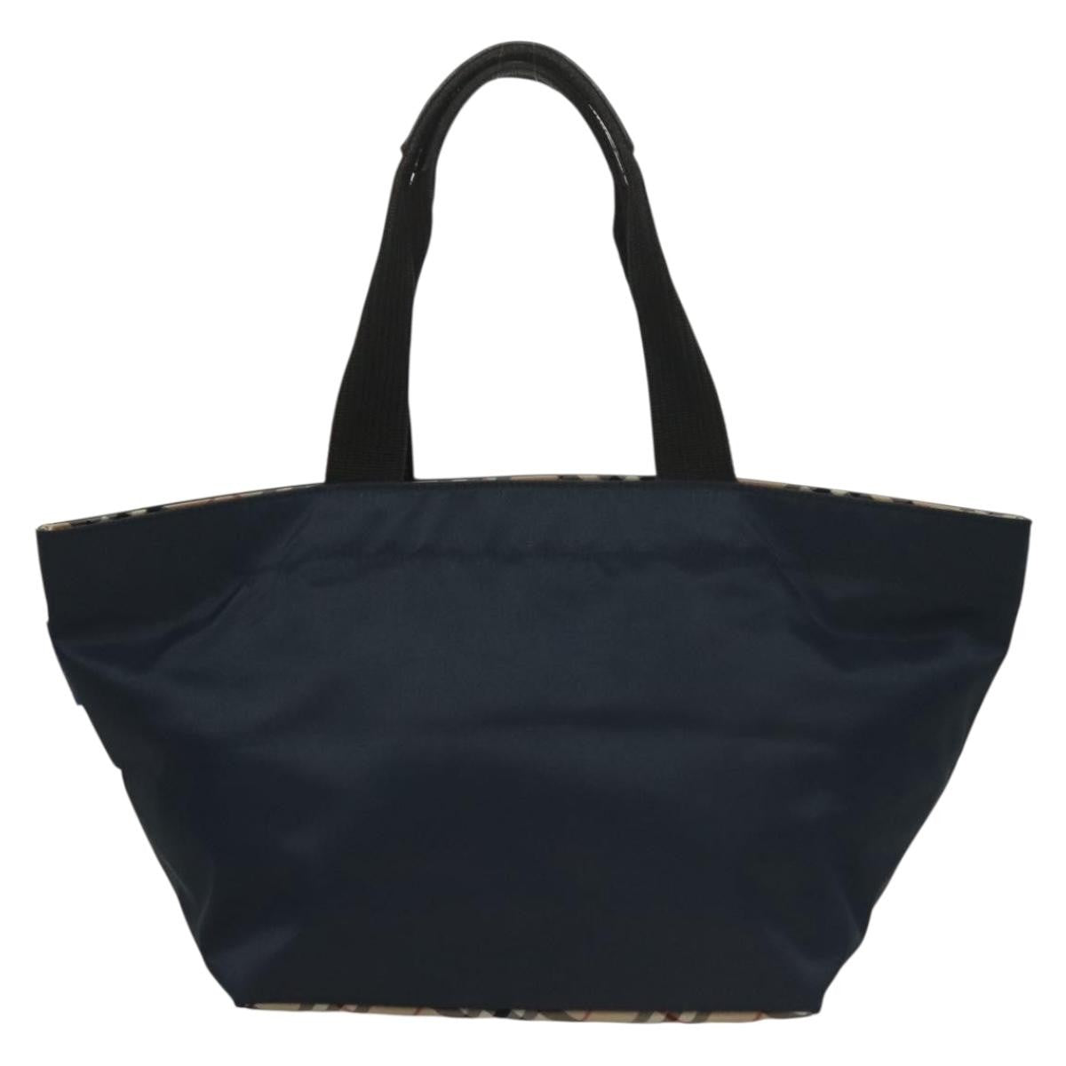 Burberry Nova Check Tote Nylon, NAVY, NYLON, Tote bag