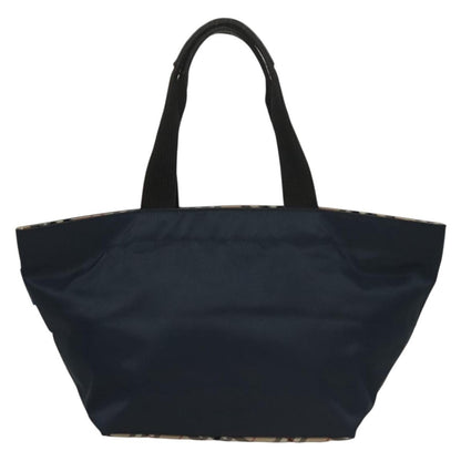 Burberry Nova Check Tote Nylon, NAVY, NYLON, Tote bag