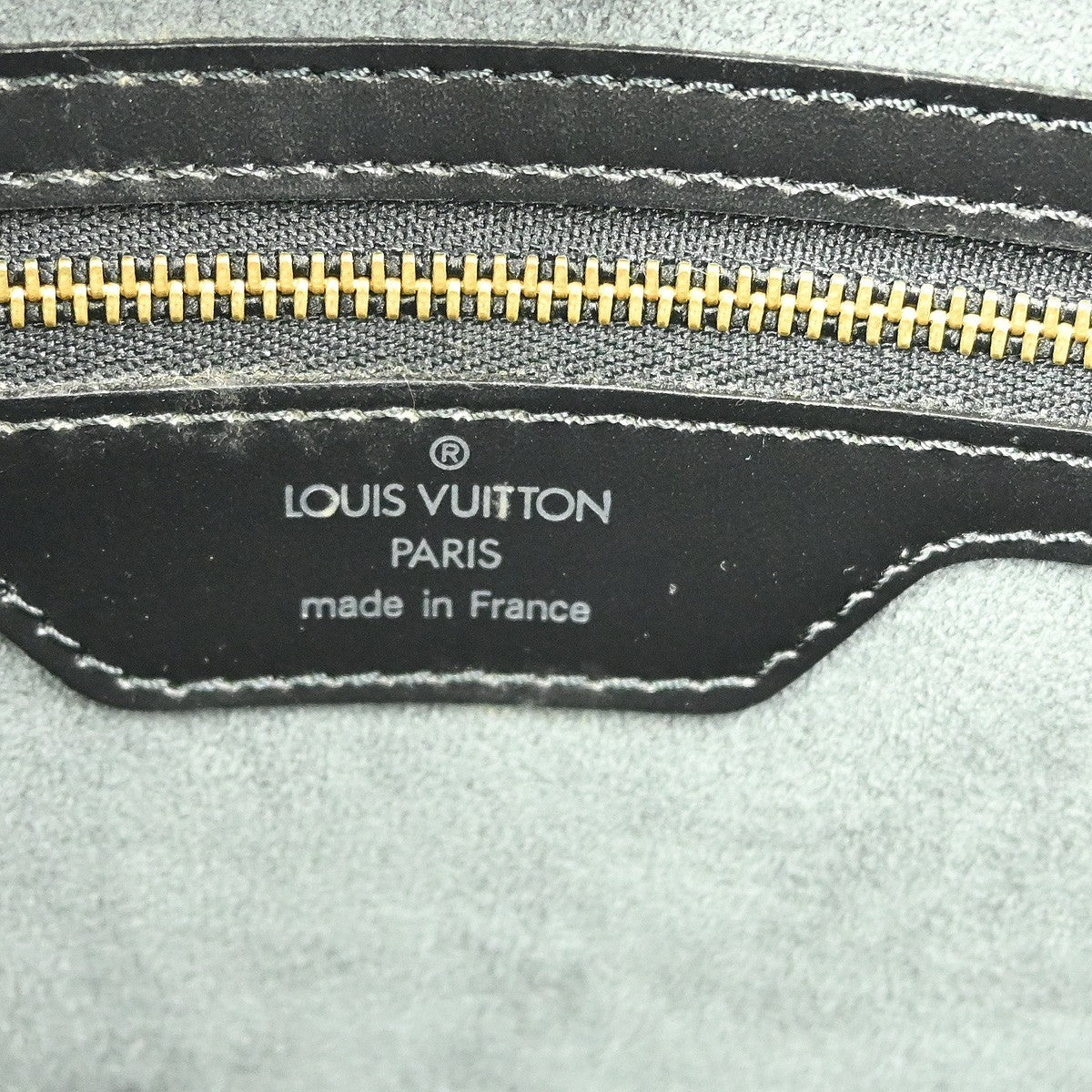 Louis Vuitton Saint Jacques Handbag Epi Leather, BLACK, LEATHER, Shoulder bag