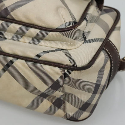 Burberry Nova Check Blue Label Nylon, BEIGE, NYLON, Shoulder bag
