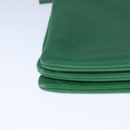 Celine Trio Crossbody Bag Leather, GREEN, LEATHER, Crossbody bag