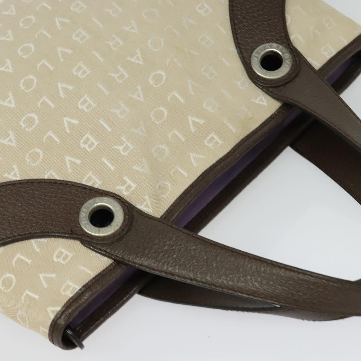 Bvlgari B.Zero1 Logomania Bag Canvas with Leather, BEIGE, CANVAS, Tote bag