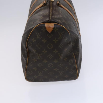 Louis Vuitton Keepall Bag Monogram Canvas, BROWN, CANVAS, Travel bag