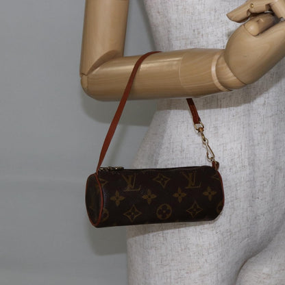 Louis Vuitton Papillon Pochette Monogram Canvas, BROWN, CANVAS, Handbag