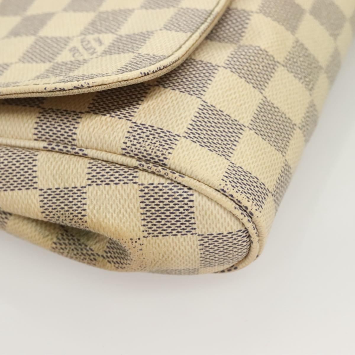 Louis Vuitton Favorite Handbag Damier, WHITE, CANVAS, Handbag