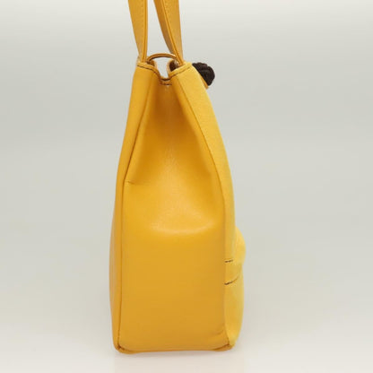 Burberry Vintage Handbag Leather, YELLOW, LEATHER, Handbag