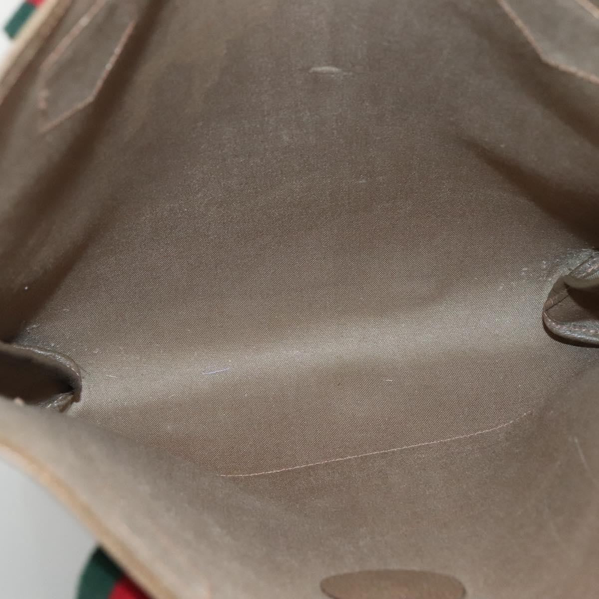 Gucci Vintage Web Strap Tote GG Coated Canvas, BEIGE, CANVAS, Tote bag