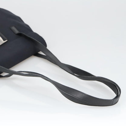 Salvatore Ferragamo Vala Shoulder Bag Canvas, BLACK, CANVAS, Shoulder bag