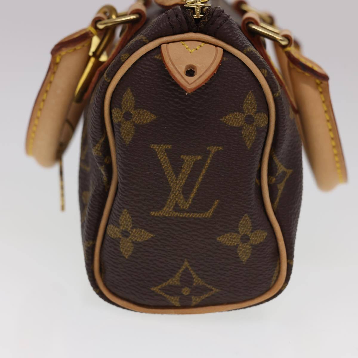 Louis Vuitton Speedy Mini HL Handbag Monogram Canvas, BROWN, CANVAS, Handbag