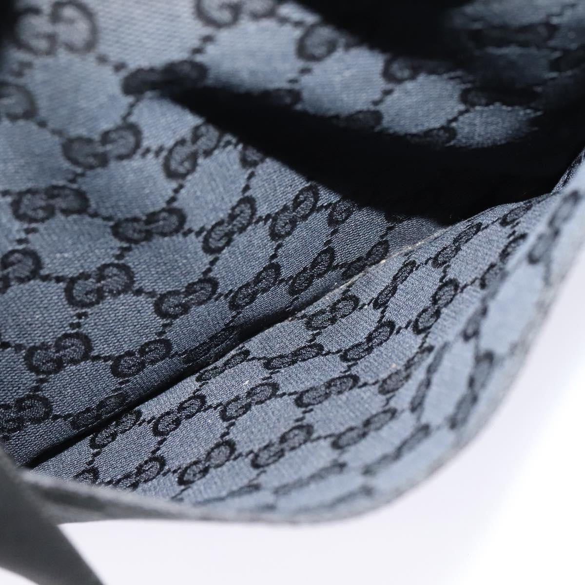 Gucci Front Pocket Messenger Canvas, BLACK, CANVAS, Shoulder bag