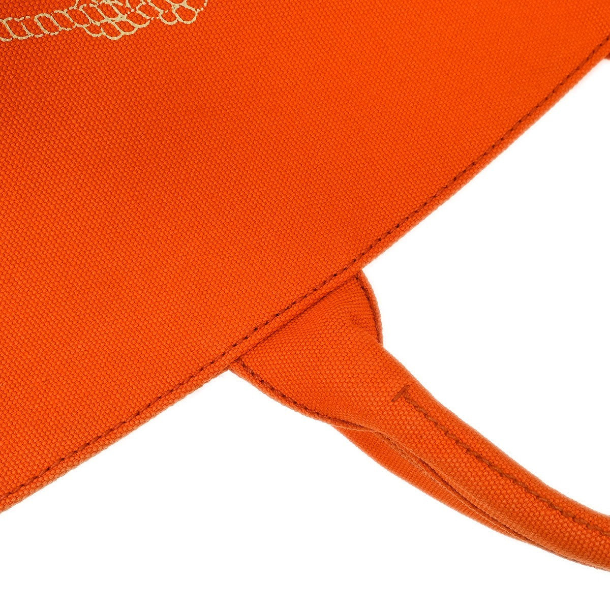 Prada Canapa Convertible Shopping Tote Canvas, ORANGE, CANVAS, Tote bag