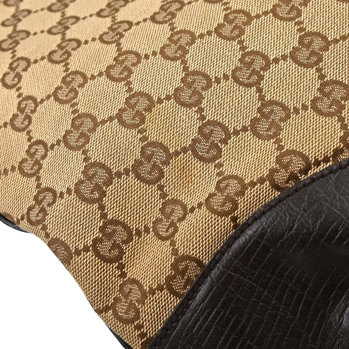Gucci Vintage Horsebit Shoulder bag Canvas, Brown, Canvas, Shoulder Bag