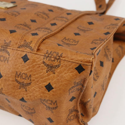 MCM Vintage Visetos Tote bag Canvas, BROWN, PVC, Tote bag
