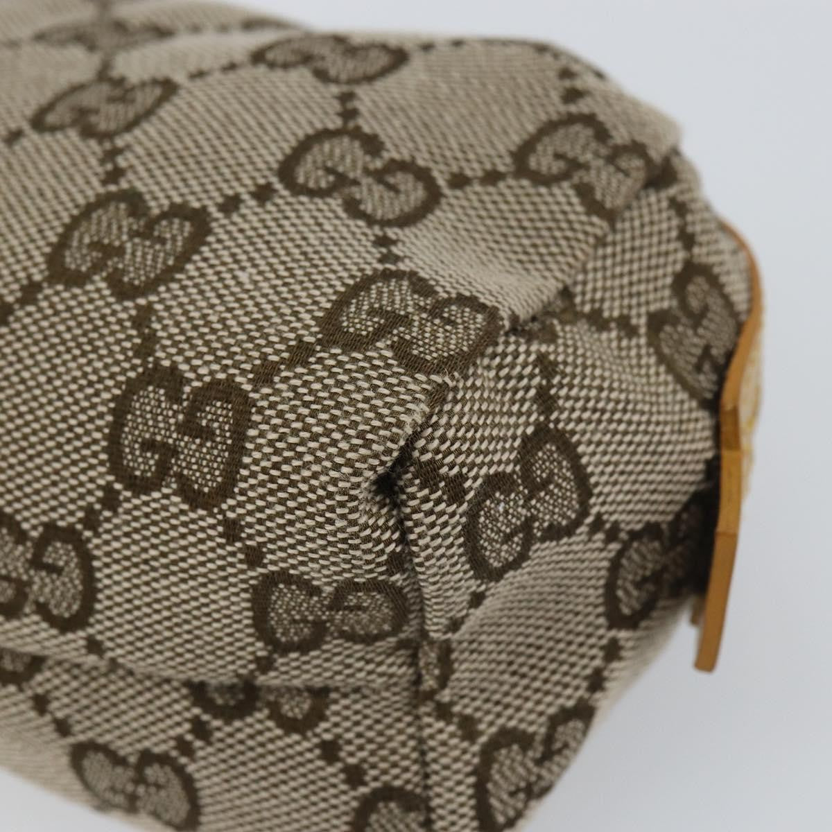 Gucci Vintage Toiletry Pouch GG Canvas, BEIGE, CANVAS, Clutche & pouche