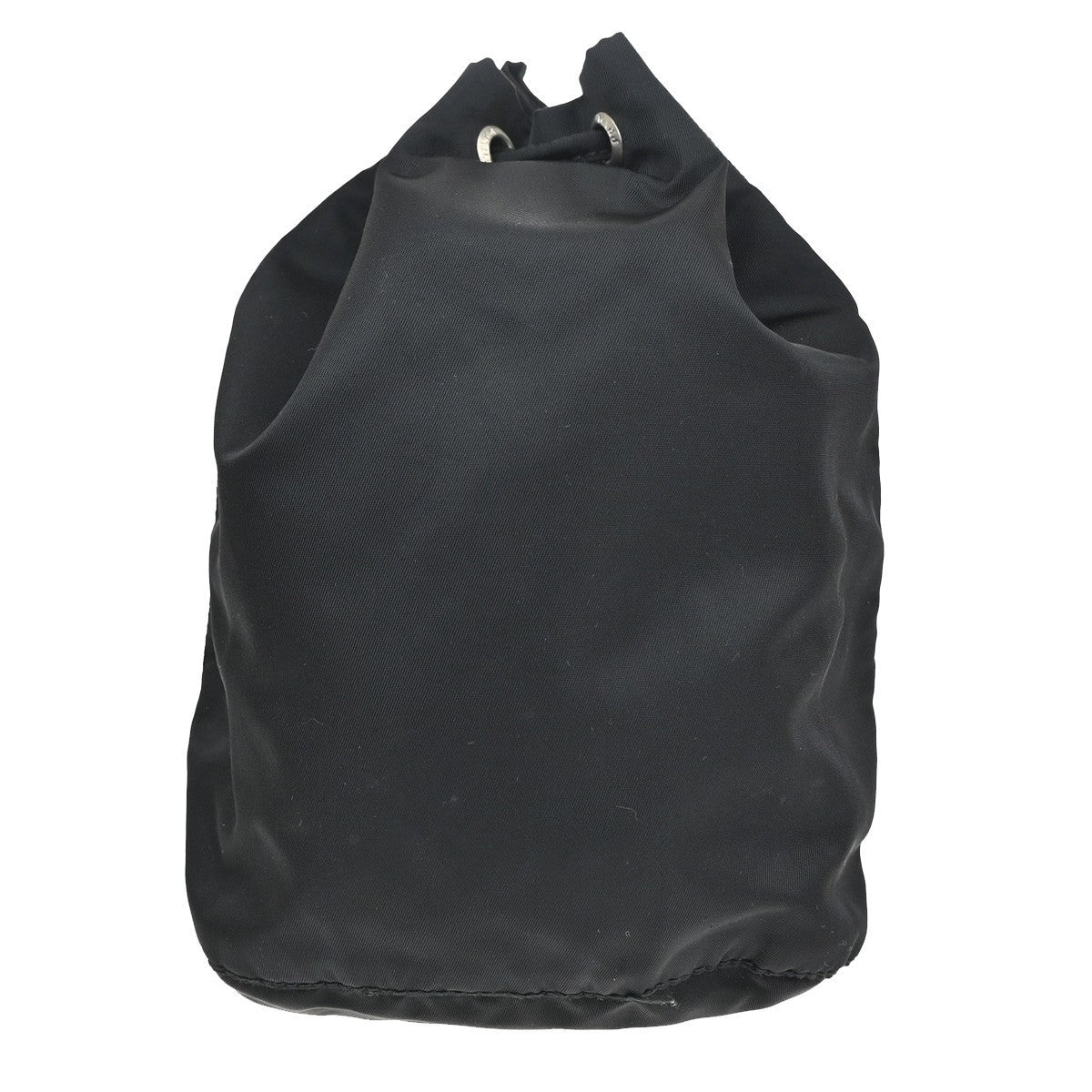 Prada Drawstring Wristlet Bucket Bag Tessuto, BLACK, NYLON, Handbag
