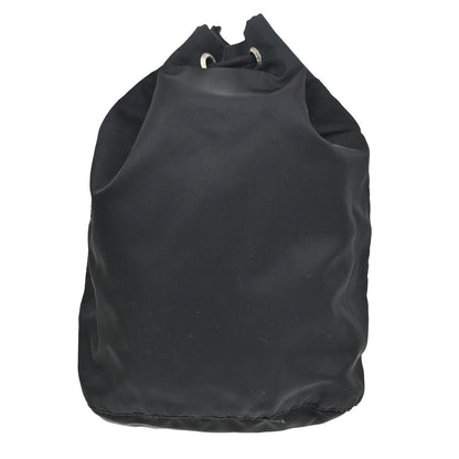 Prada Drawstring Wristlet Bucket Bag Tessuto, BLACK, NYLON, Handbag