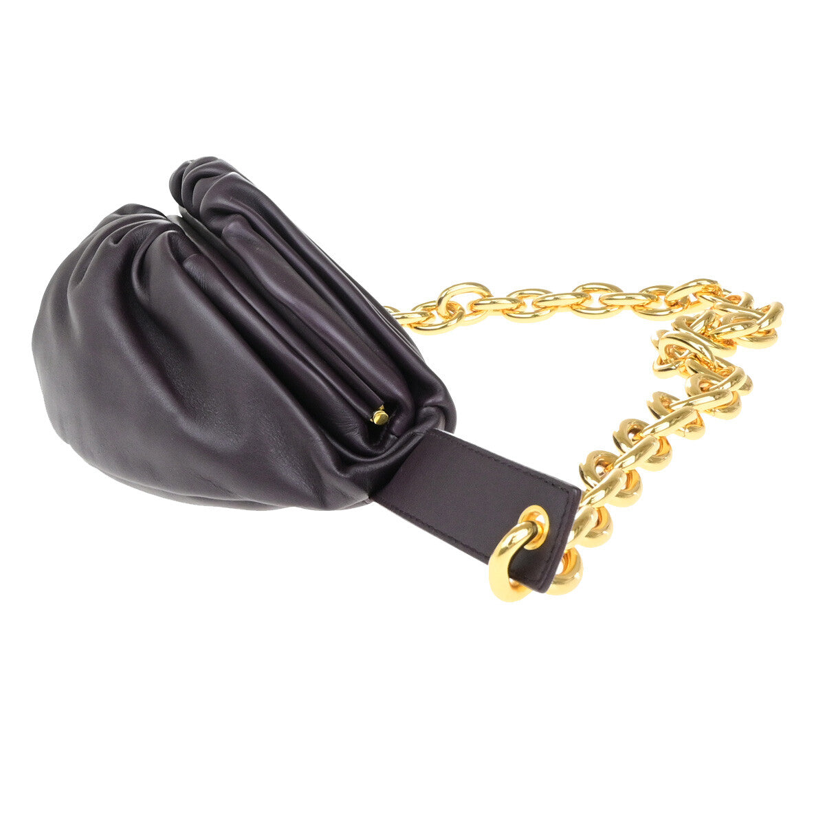 Bottega Veneta The Chain Pouch Leather, Burgundy, Leather, Clutch