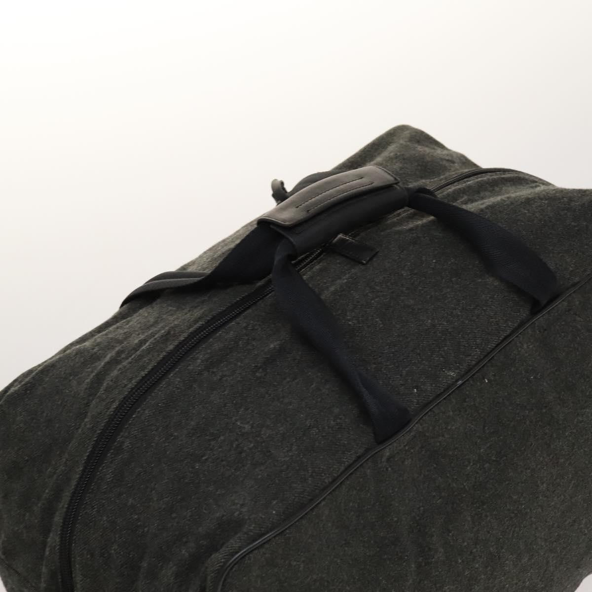 Prada Boston Bag Wool, GRAY, WOOL, Travel bag