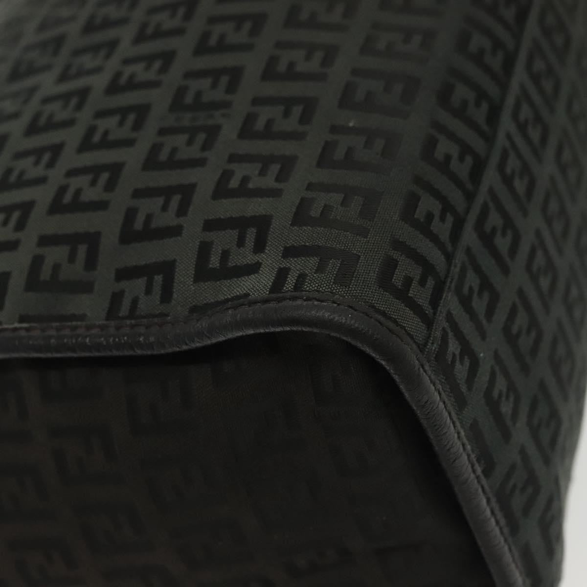 Fendi Vintage Tote Zucchino Canvas, BLACK, CANVAS, Tote bag