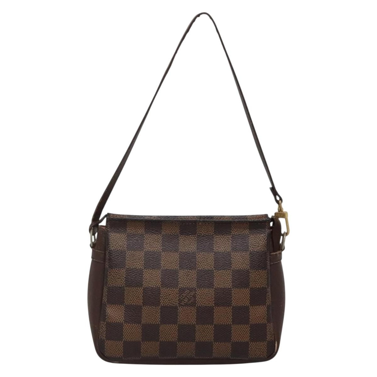 Louis Vuitton Trousse Make Up Bag Damier, BROWN, CANVAS, Clutche & pouche