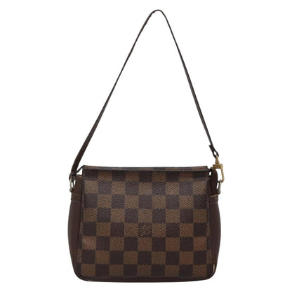 Louis Vuitton Trousse Make Up Bag Damier, BROWN, CANVAS, Clutche & pouche