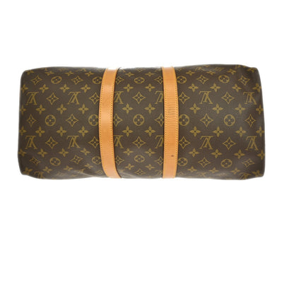 Louis Vuitton Keepall Bag Monogram Canvas, BROWN, CANVAS, Travel bag