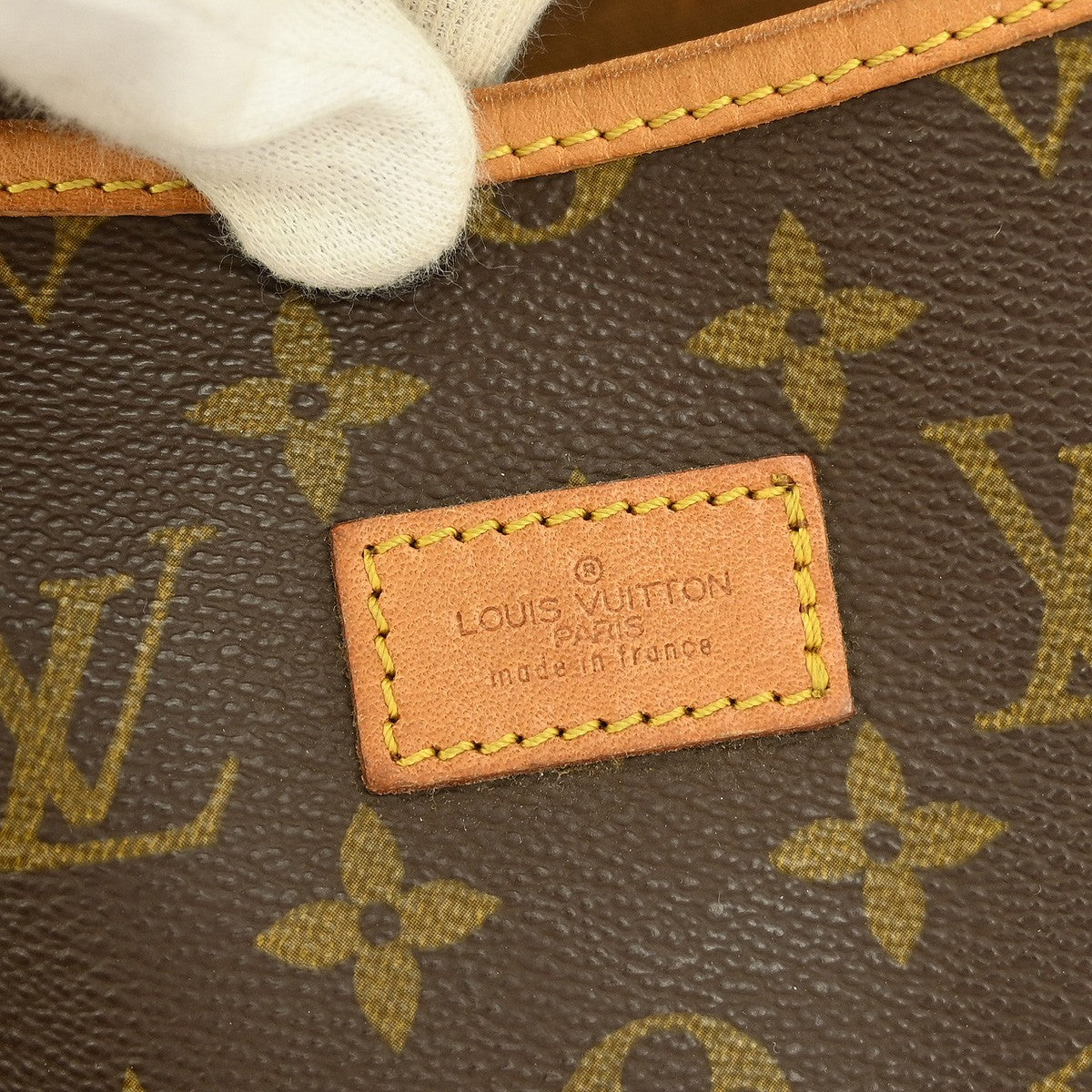 Louis Vuitton Saumur Handbag Monogram Canvas, BROWN, CANVAS, Shoulder bag