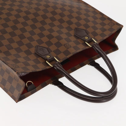 Louis Vuitton Sac Plat Bag Damier, BROWN, CANVAS, Handbag