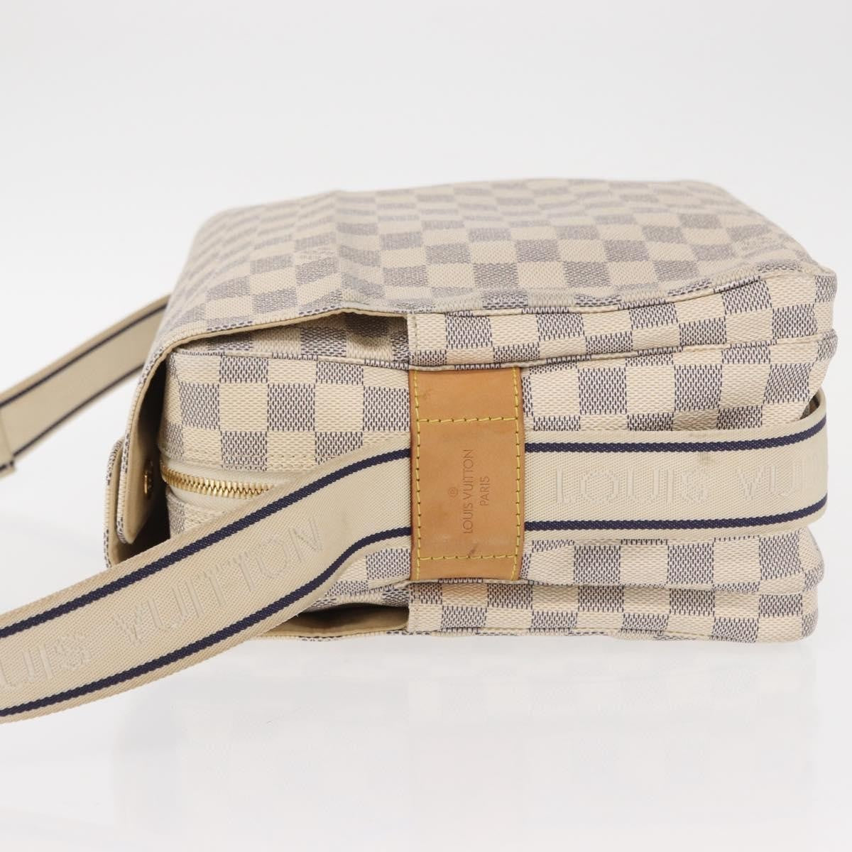 Louis Vuitton Naviglio Handbag Damier, WHITE, CANVAS, Shoulder bag
