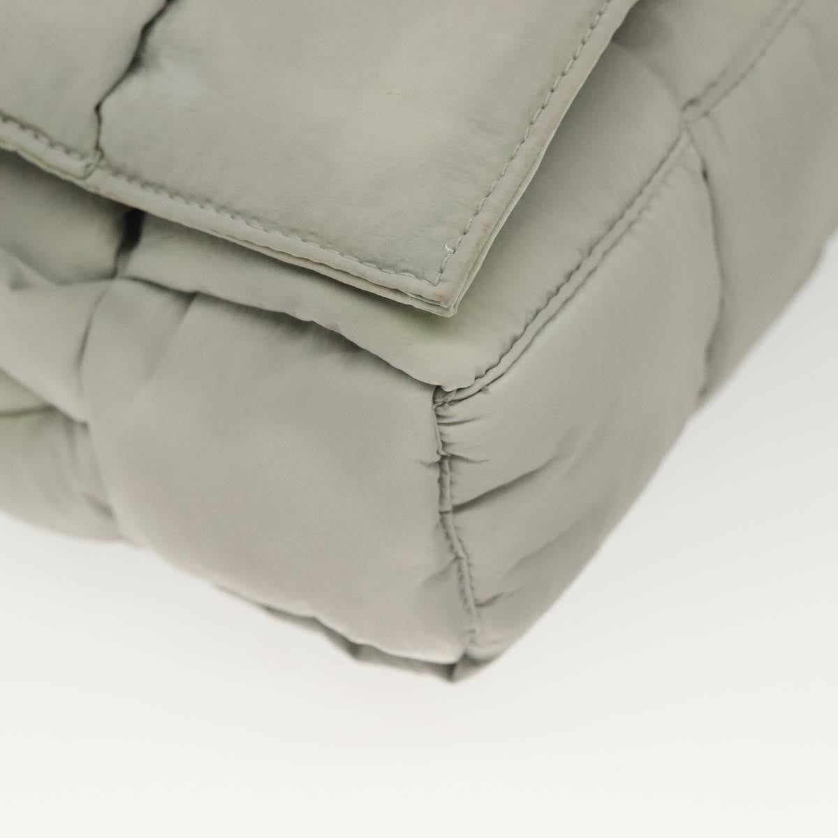 Bottega Veneta Padded Tech Cassette Crossbody Bag Intrecciato Nylon, GRAY, NYLON, Crossbody bag