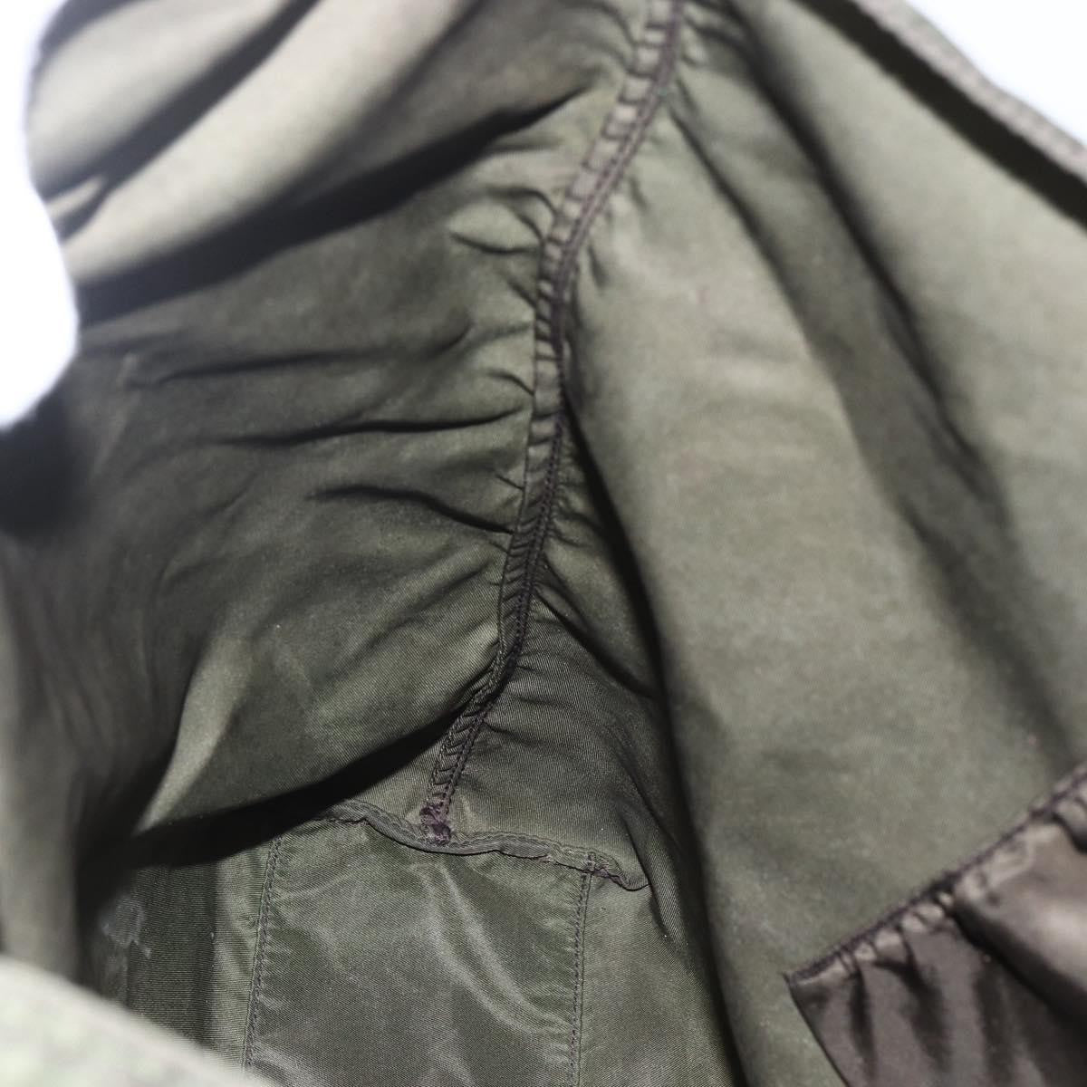 Prada Open Tote Tessuto, KHAKI, NYLON, Tote bag