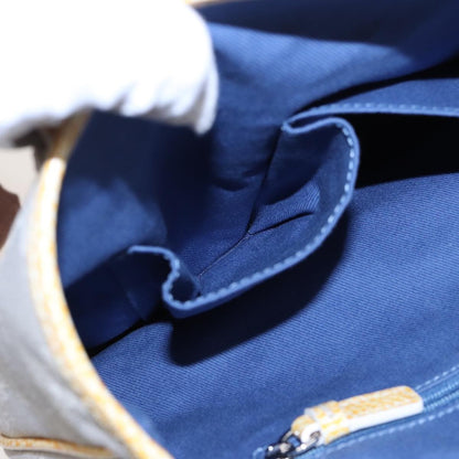 Celine Vintage Macadam Tote bag Canvas, YELLOW, CANVAS, Tote bag