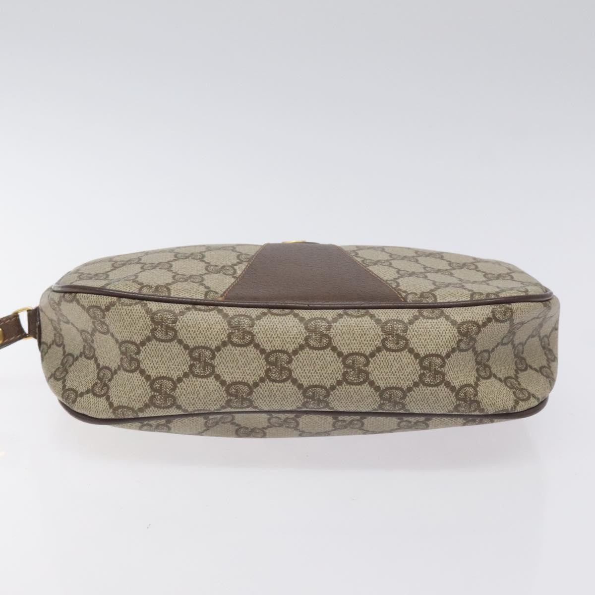 Gucci Sherry line pouch Canvas, BEIGE, PVC, Clutche & pouche