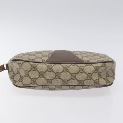 Gucci Sherry line pouch Canvas, BEIGE, PVC, Clutche & pouche