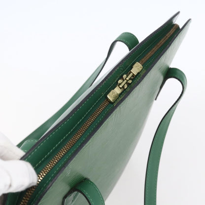 Louis Vuitton Lussac Handbag Epi Leather, GREEN, LEATHER, Shoulder bag