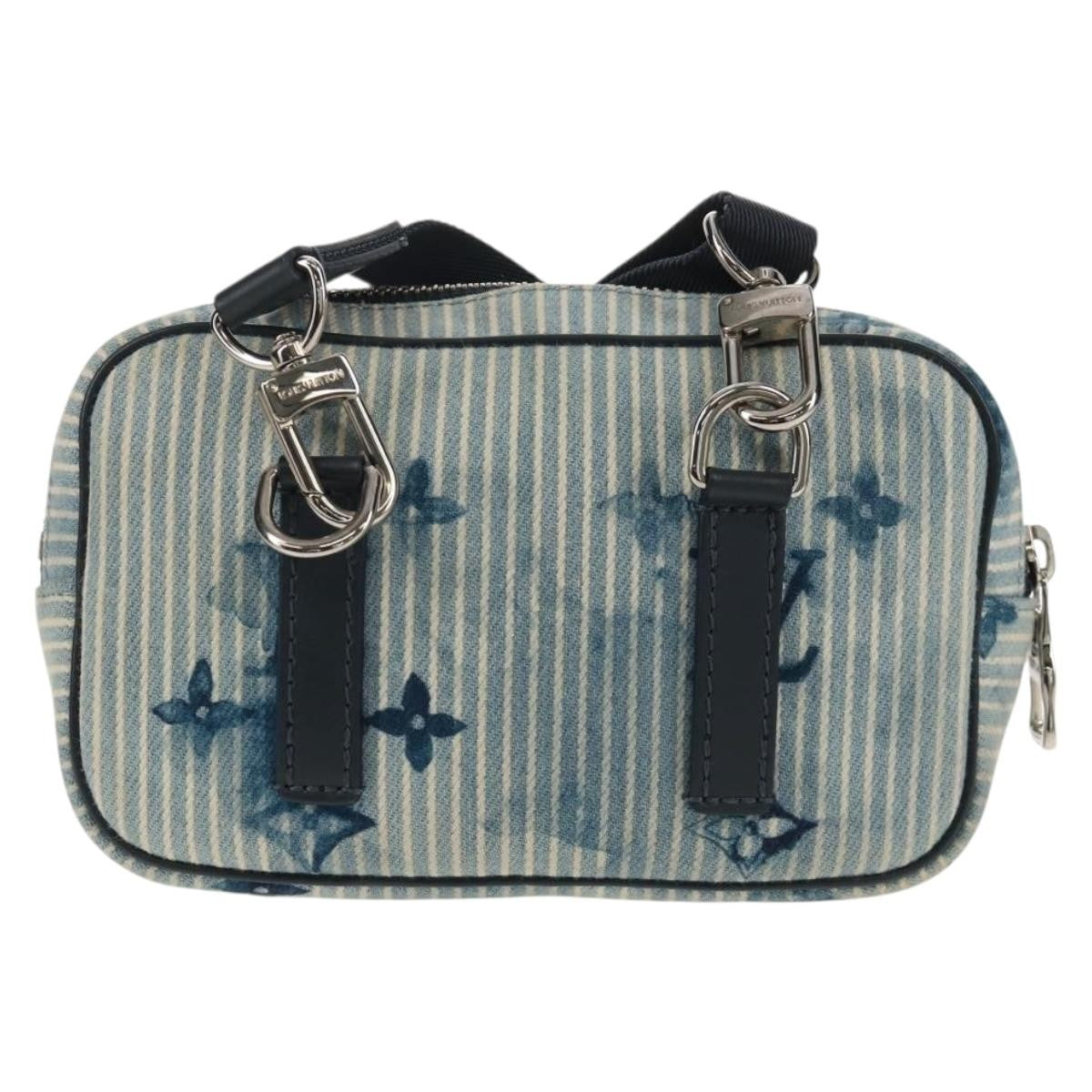 Louis Vuitton Outdoor Pouch Limited Edition Monogram Watercolor Stripes Denim, BLUE, CANVAS, Clutche & pouche