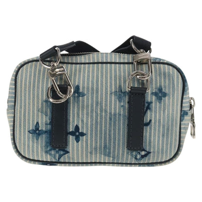 Louis Vuitton Outdoor Pouch Limited Edition Monogram Watercolor Stripes Denim, BLUE, CANVAS, Clutche & pouche