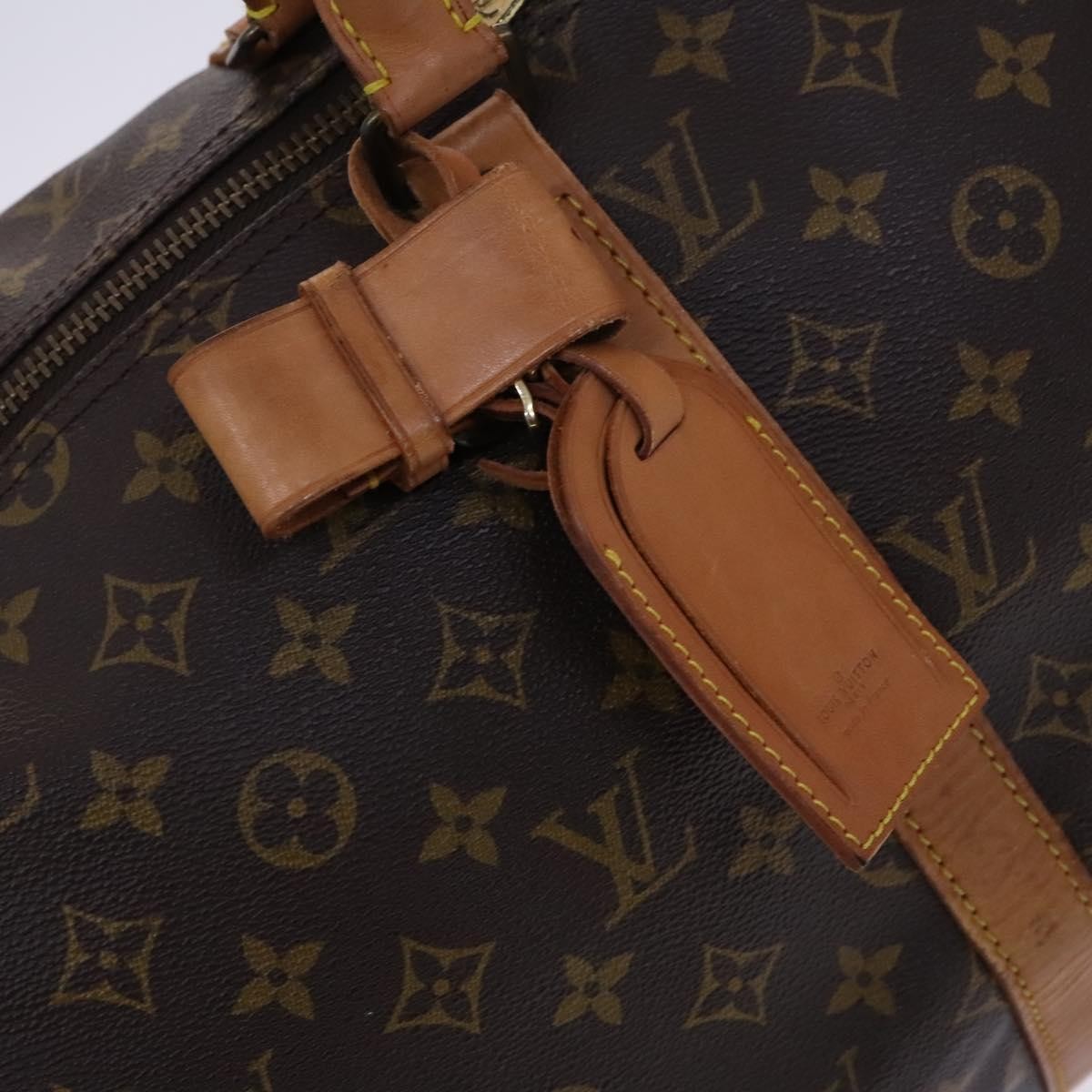 Louis Vuitton Keepall Bag Monogram Canvas, BROWN, CANVAS, Travel bag